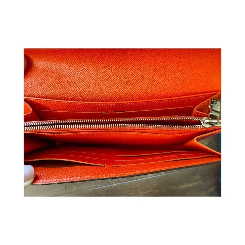 Louis Vuitton Sarah NM Epi Leather Long Wallet Piment Red w/ Box Receipt Authent